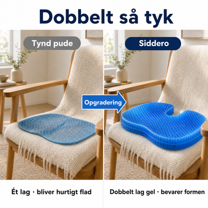 Siddero Gelpude, ergonomisk siddepude